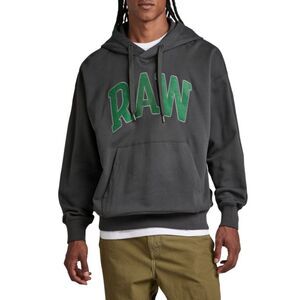 G STAR Hoodie Mens XL Dark Gray RAW University Oversized Sweatshirt $170